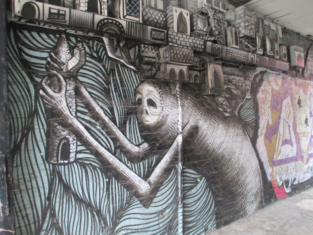 Wall mural by Phlegm